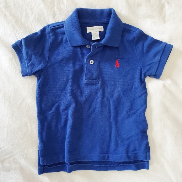 Ralph Lauren Other - VGUC Ralph Lauren The Iconic Mesh Polo Shirt in Royal Blue- 12M baby boy
